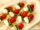 Mozzarella, Tomato, & Basil  Skewers