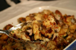 Hallah Bread Stuffing with Mushrooms