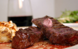 Sirloin Steak with a Red Wine Shallot Butter