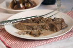 New York Steak with Mushrooms